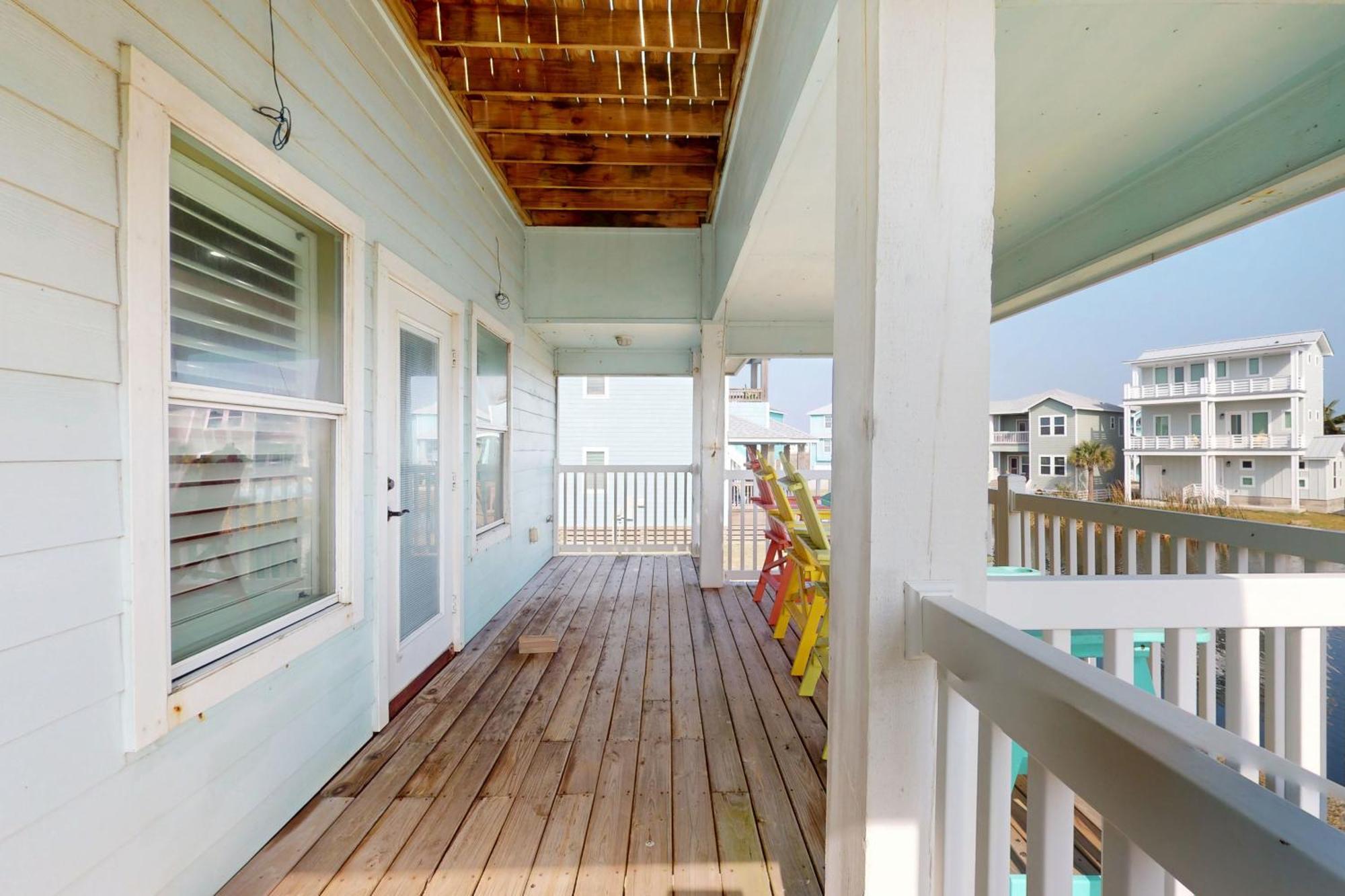 Bella Vista & Four Winds House Villa Mustang Beach Bagian luar foto