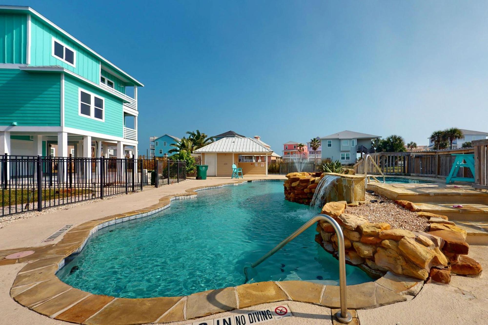 Bella Vista & Four Winds House Villa Mustang Beach Bagian luar foto