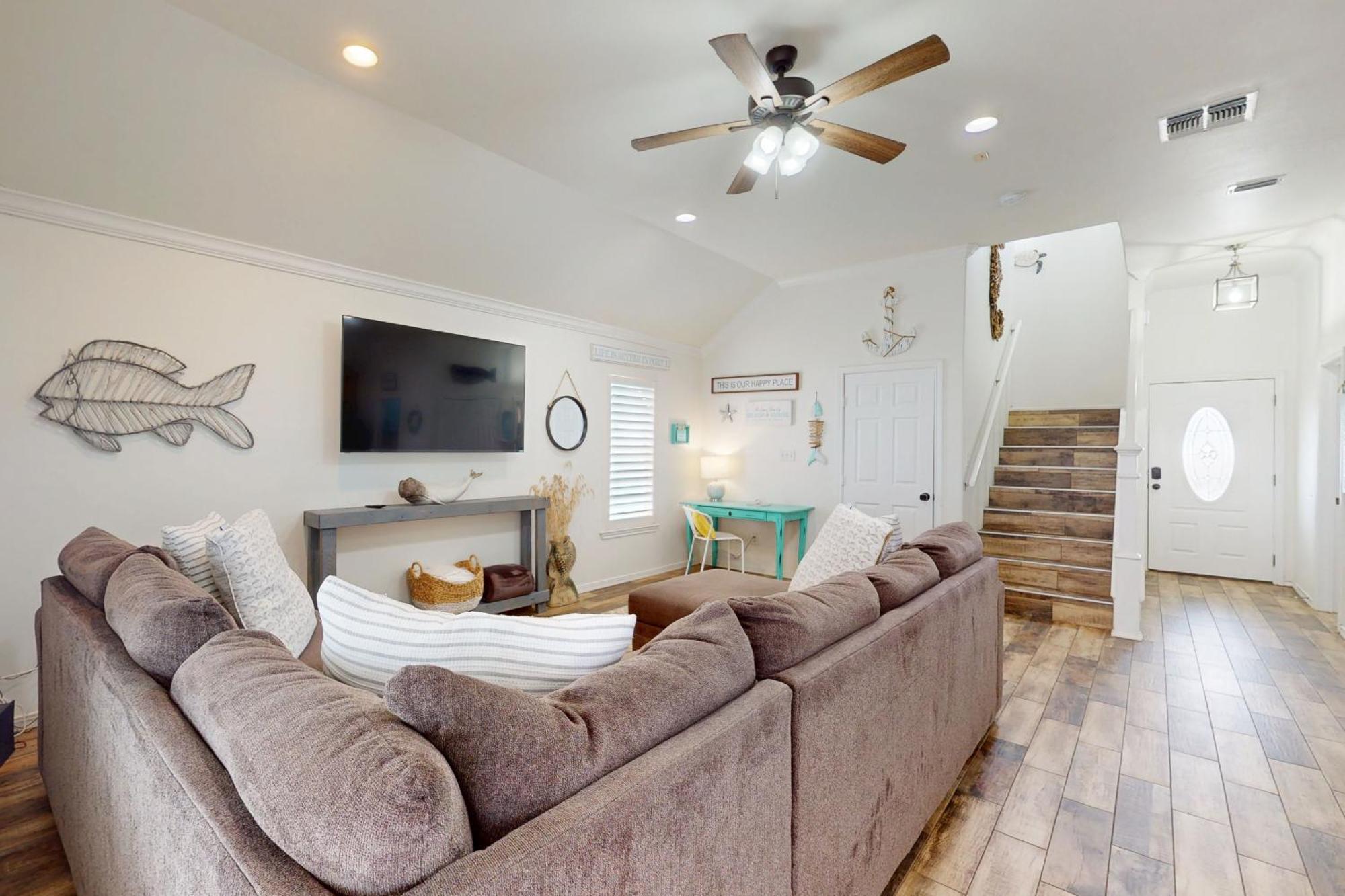 Bella Vista & Four Winds House Villa Mustang Beach Bagian luar foto