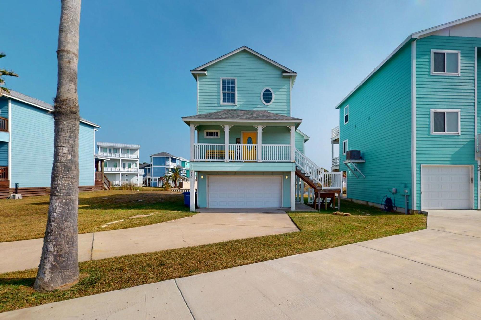 Bella Vista & Four Winds House Villa Mustang Beach Bagian luar foto